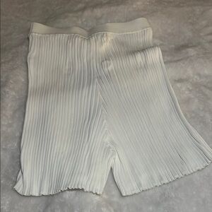 Dion Lee White High Waist Shorts